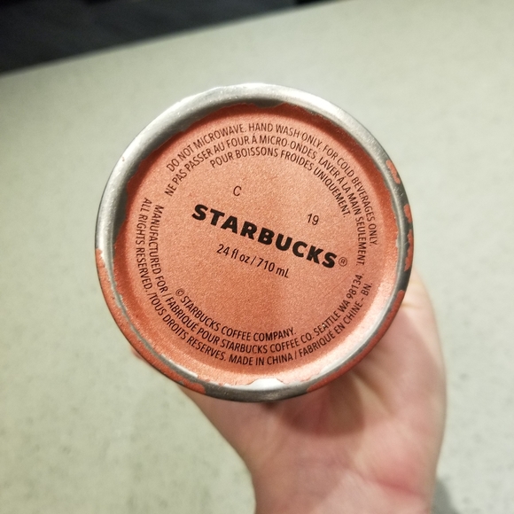 Venti Rose Gold Cold Drink Tumbler - Picture 3 of 3